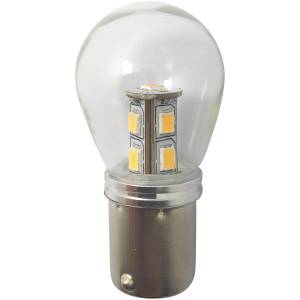 1852 LED pære BA15S m/kuppel 2-pk