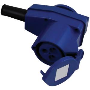 1852 Landstrømskontakt vinklet CEE hun + Schuko