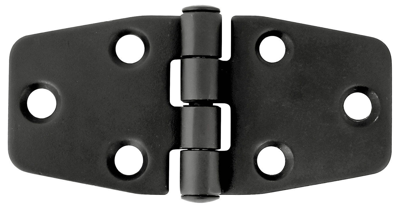 1852 Hengsel 37 x 76 mm syrefast sort