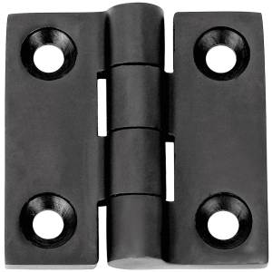 1852 Hengsel 38 x 38 mm syrefast sort