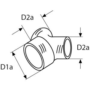 Webasto Y-fordeler Ø 80/55/55