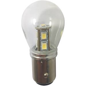 1852 LED pære BAY15D m/kuppel 2-pk