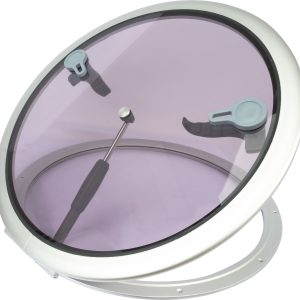 1852 Dekksluke i aluminium rund