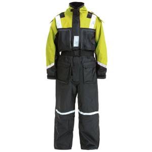 1852 Flytedress barn Svart m/fluor gul