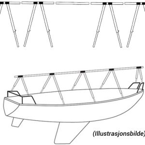 1852 Dekkstativ i aluminium m/bag