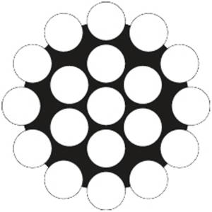 Wire, 1x19 metervare, syrefast