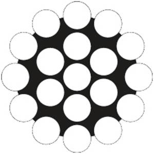 Wire, 1x19, spole, syrefast