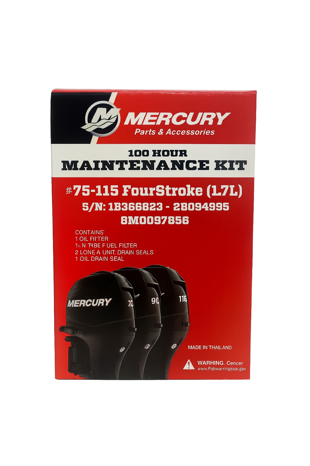 Mercury 100-timers Servicekit EFI 75–115 HK (1,7L) 2006–2014
