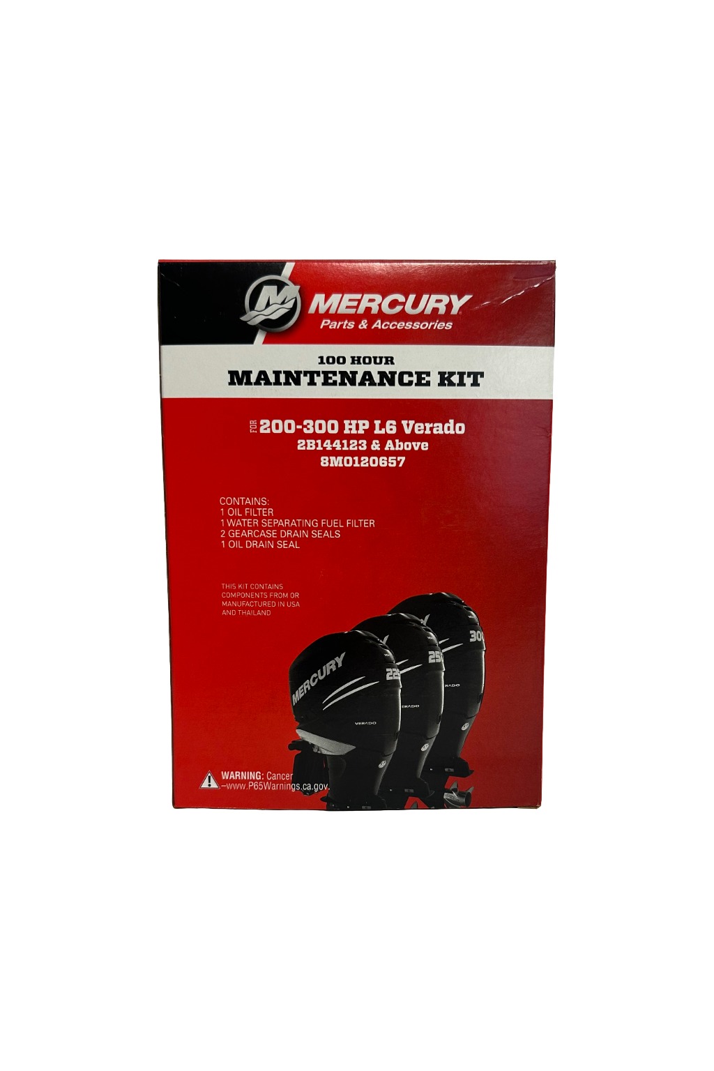 Mercury 100-timers Servicekit Verado L6 200–300 HK (4-takt) – 8M0120657