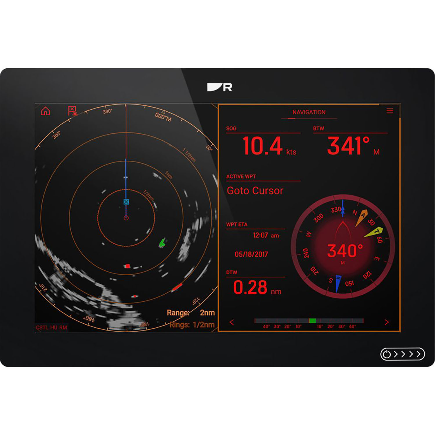Raymarine Axiom+ 12 RV 12" kartplotter med ekkolodd - Bilde 2
